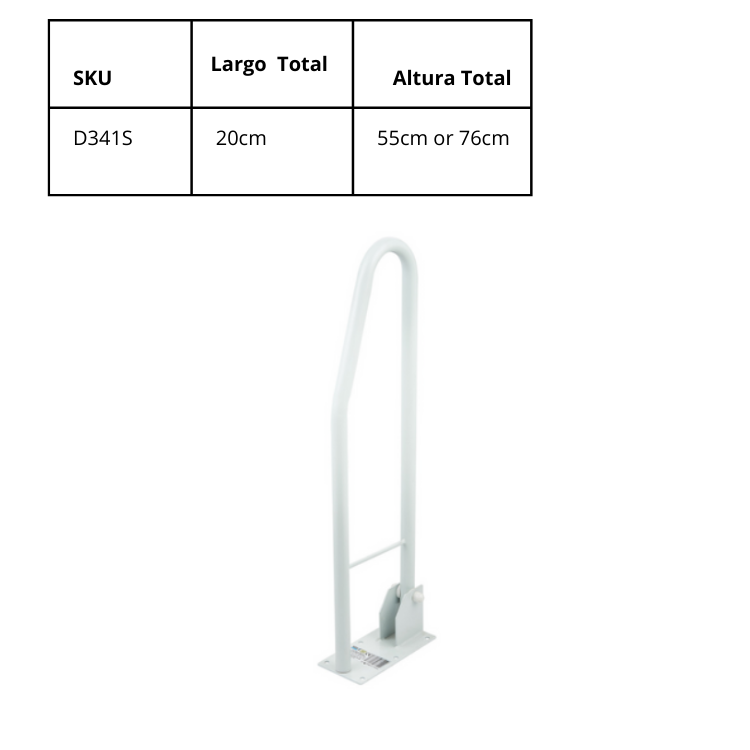 Barra abatible de baño 55cm BA341S
