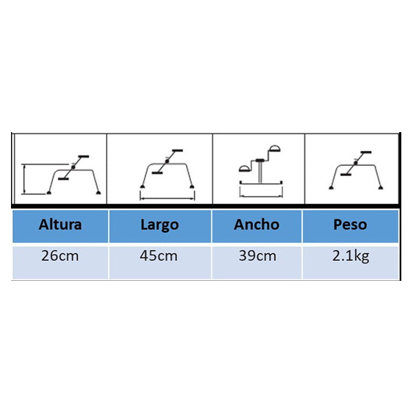 Ejercitador pedalera manual