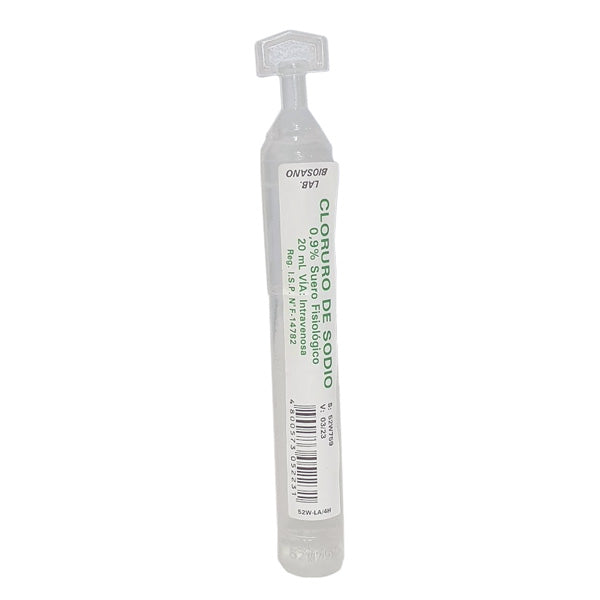 Suero fisiologico 09% 20ml Biosano Cja x 100