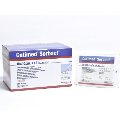 Cutimed sorbact 10cm x 10cm unid