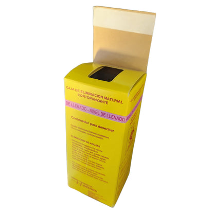 Caja desecho cortopunzante de cartón 1/2 litro
