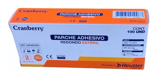 Parche curita redondo estéril Cranberry